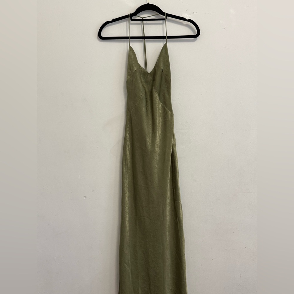 Isalis Olive Green Dress